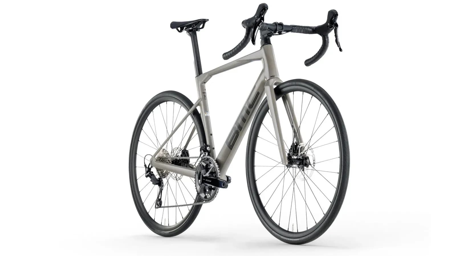 BMC Roadmachine Three 2026 — эндуранс шоссейный велосипед, цвет Rhino Grey — фото 2