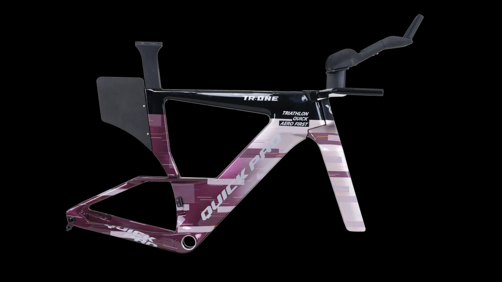 Quick Pro TR:ONE Red AXS 2025 — триатлонный велосипед, T1100+M65 карбон — фото 3