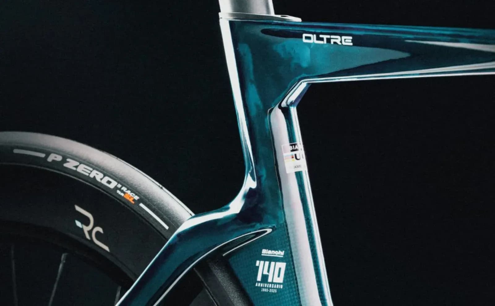 Bianchi Oltre RC Dura-Ace Di2 2025 — аэро шоссейный велосипед, цвет Celeste — фото 5