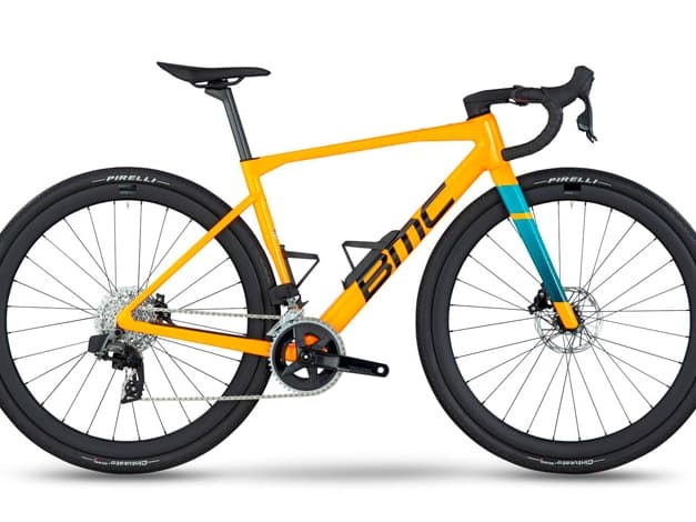 Велосипед гравел BMC Kaius 01 THREE Sram Rival AXS Orange/Black/Turquoise 2023