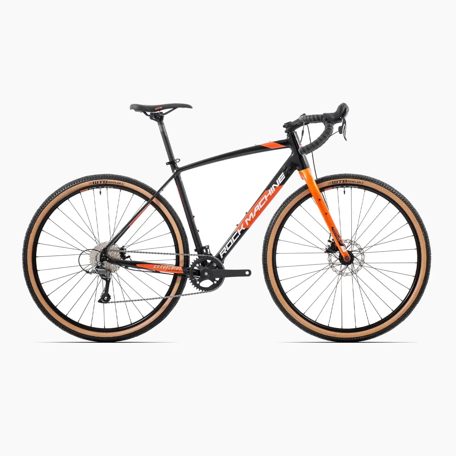 Rock Machine Велосипед Rock Machine Gravelride 200 Gloss Black/Silver/Orange
