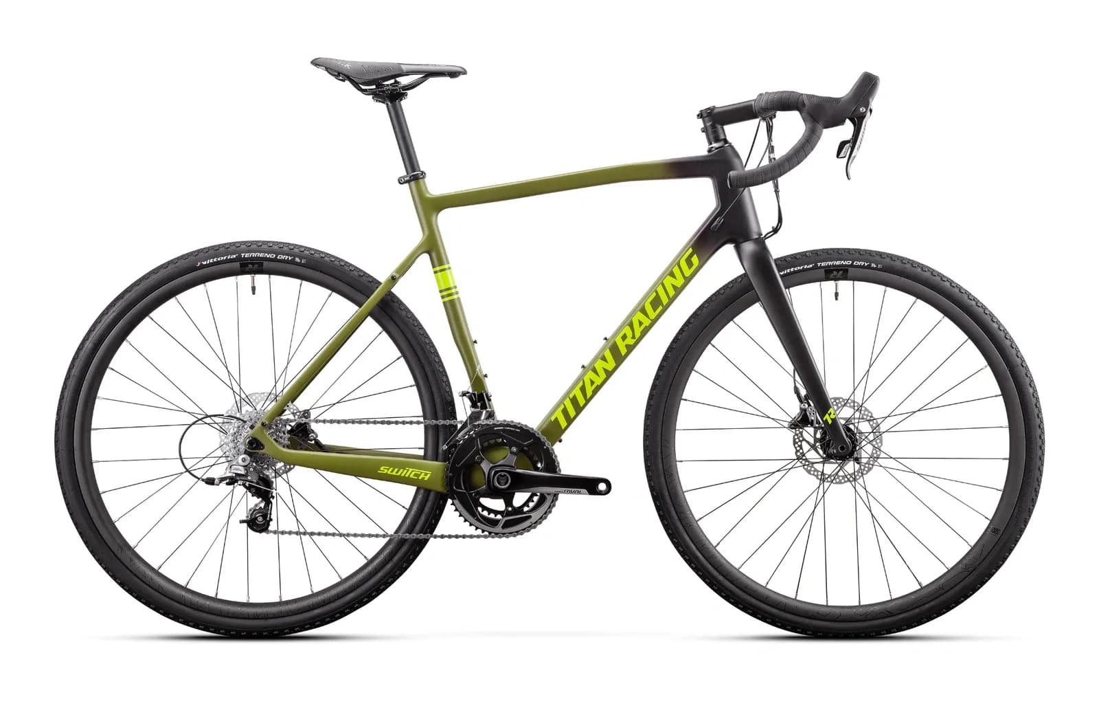 Titan Racing Switch Carbon Elite Рама:M(54cm) Black/ArmyGreen/Green